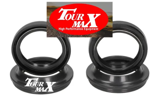 Gabeldichtringe Simmerringe - Satz für die Gabel - Topqualität aus Japan von Tourmax - 35X48X11 mm mit Staubkappen FSD-002    015700