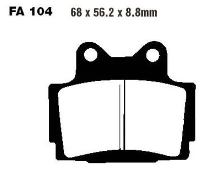 Bremsbelag Standard 7328479 EBC f. Yamaha