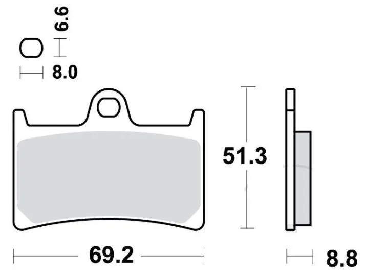 Bremsbelag Standard 7872963 TRW f. vorne & hinten für Yamaha