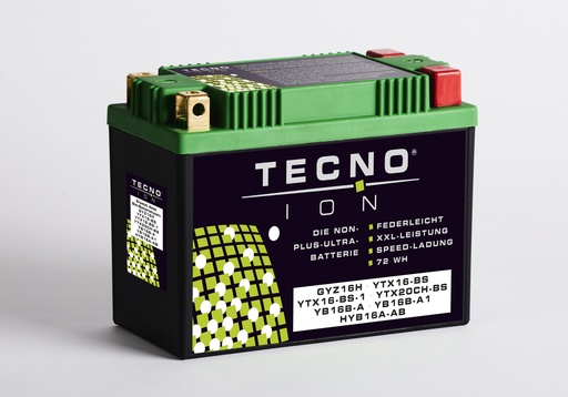 TECNO-ION Li-Ion-Batterie TI-T 20 QT - Vorsicht, Ladestrom nicht höher als 14,8V!