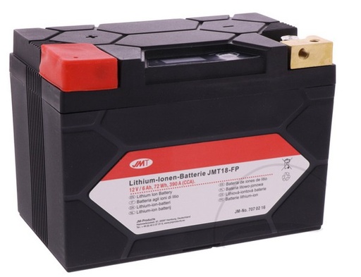 Batterie Motorrad JMT18-FP JMT Lithium-Ionen mit Anzeige