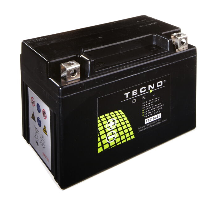 TECNO-GEL Batterie YT12A-BS = YTX12A-BS 12V 10 Ah (DIN 51013)