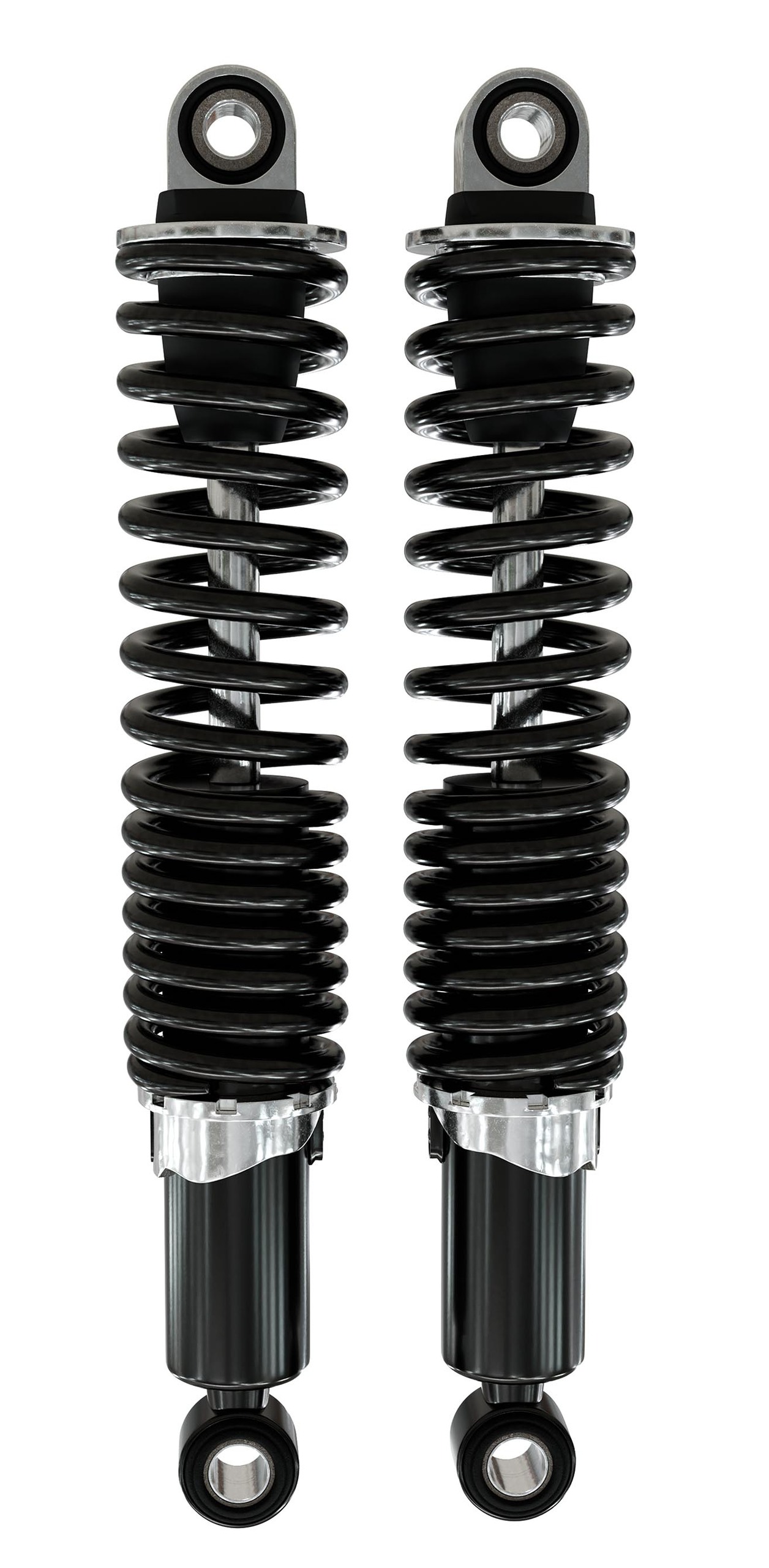 IKON Federbeine - Stoßdämpfer 7610-1622SP14 in schwarz mit ABE f. HARLEY-DAVIDSON XL 883 C Sportster Custom, XL 1200 C Sportster Custom, XL 1200 L Sportster Low, XLH 883 C 2006-09
